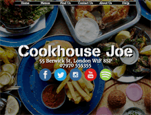 Tablet Screenshot of cookhousejoe.com